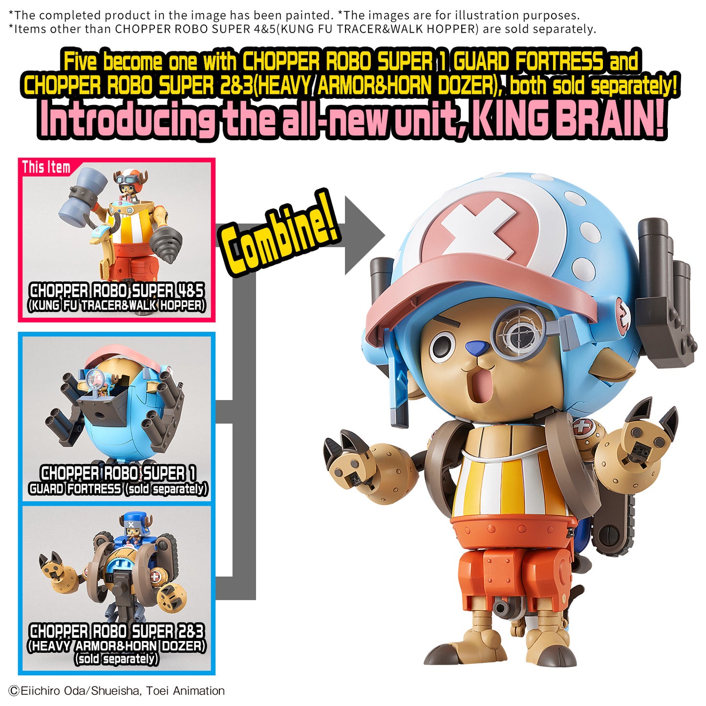 [PREORDER] Chopper Robo Super 4&5 (Kung Fu Tracer & Walk Hopper)